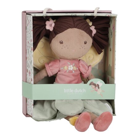 Papusa textila Zana Evi, 35 cm, 12 luni+, Little Dutch 773467