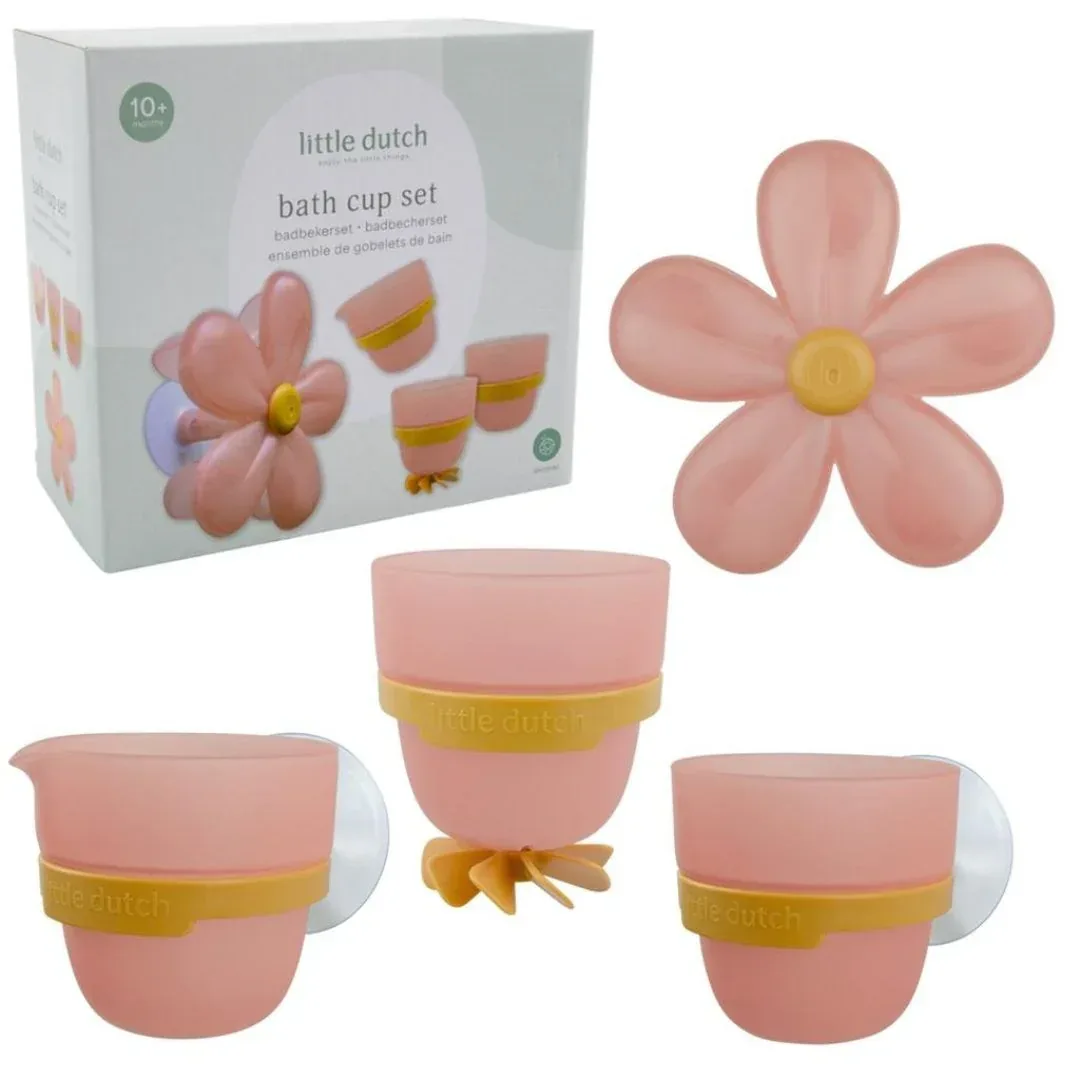 Set de jucarii de baie Flower, 10 luni+, Little Dutch