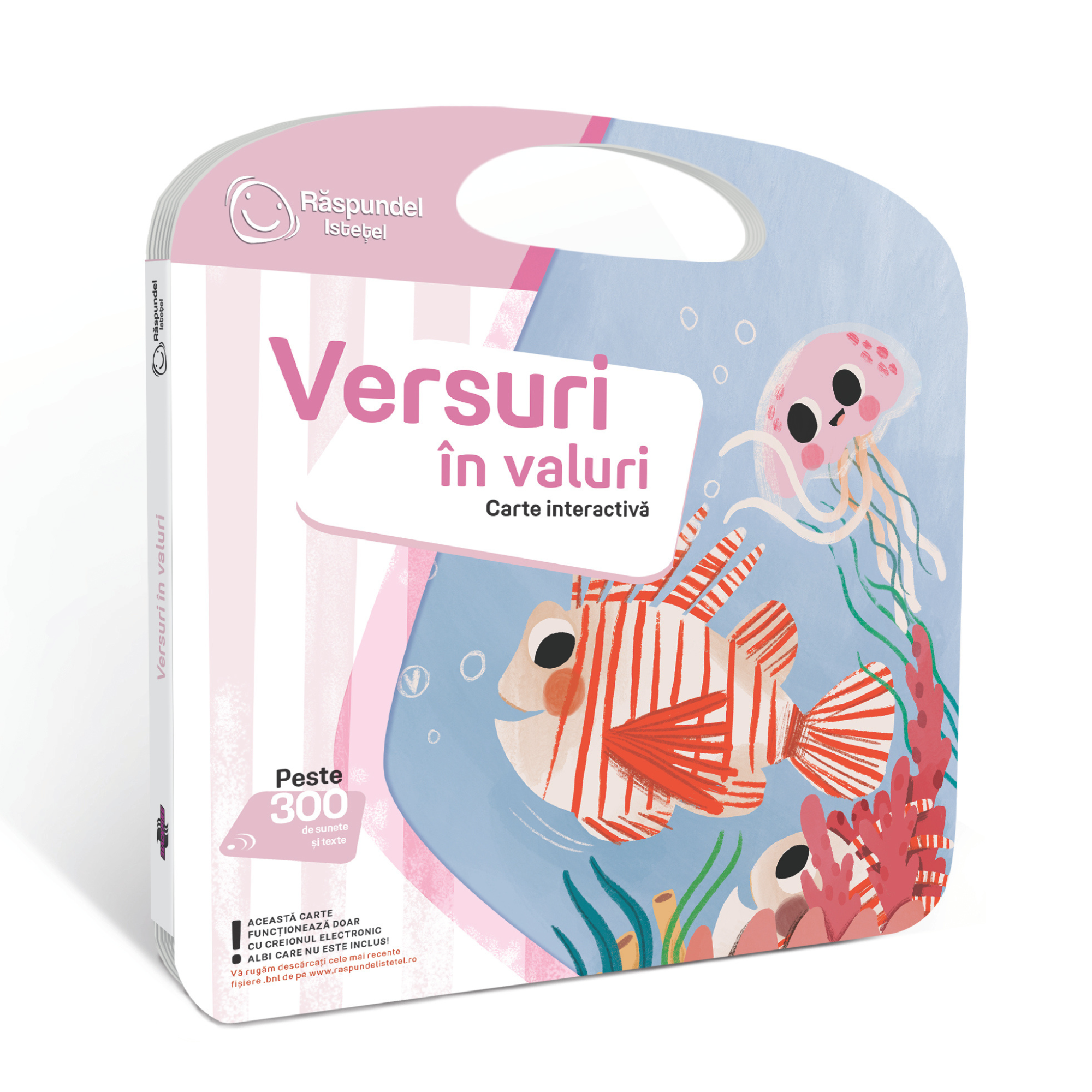 Carte interactiva Versuri in valuri, 2 ani+, Raspundel Istetel