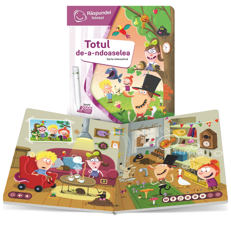 Carte interactiva Totul de-a-ndoaselea, 5 ani+, Raspundel Istetel 773556