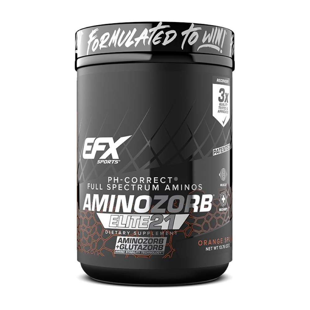 Pudra cu aminoacizi FSA AminoZorb, Orange Splash, 390 g, EFX Sports