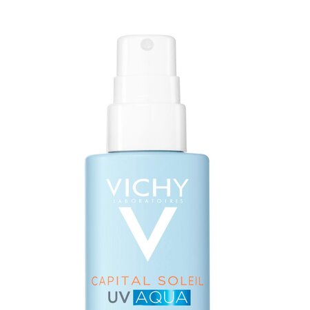 Spray hidratant pentru fata si corp cu protectie solara SPF 50 Capital Soleil UV Aqua, 200 ml, Vichy 773576