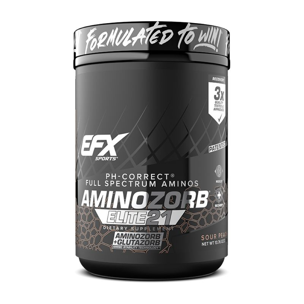 Pudra cu aminoacizi FSA AminoZorb, Sour Peach, 390 g, EFX Sports