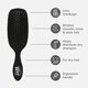 Perie de par Mens Shine Enhancer, Black, 1 bucata, WetBrush 773659