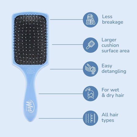 Perie de par Paddle Detangler, Blue, 1 bucata, WetBrush 773662