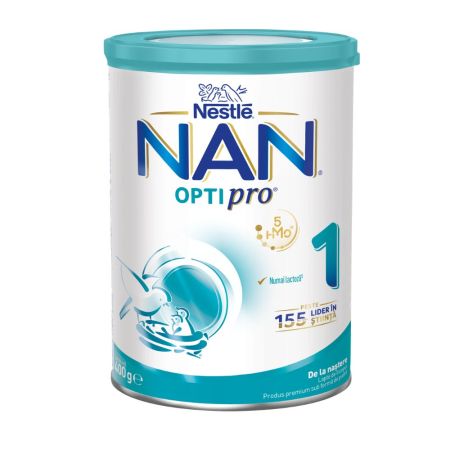 Formula lapte de inceput Nan 1 Optipro HMO, +0 luni, 400 g, Nestle