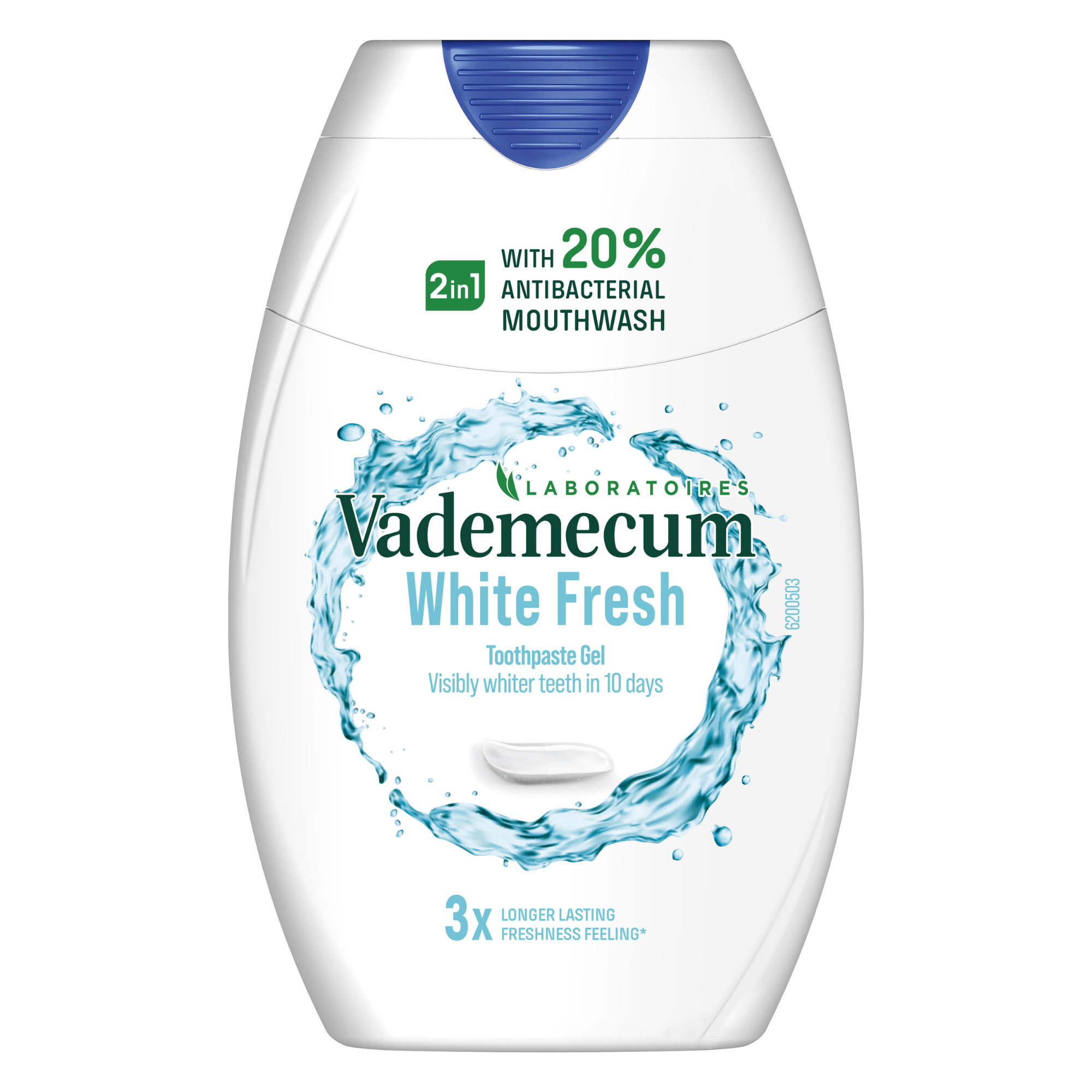 Pasta de dinti gel 2in1, White Fresh, 75 ml, Vademecum