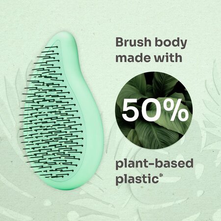 Perie de par Go Green Palm Detangler, Green-Tea Oil, 1 bucata, Wetbrush 773687