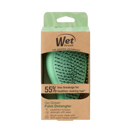 Perie de par Go Green Palm Detangler, Green-Tea Oil, 1 bucata, Wetbrush