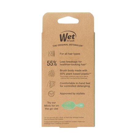 Perie de par Go Green Palm Detangler, Green-Tea Oil, 1 bucata, Wetbrush 773683
