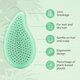 Perie de par Go Green Palm Detangler, Green-Tea Oil, 1 bucata, Wetbrush 773688