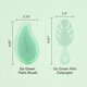 Perie de par Go Green Palm Detangler, Green-Tea Oil, 1 bucata, Wetbrush 773686