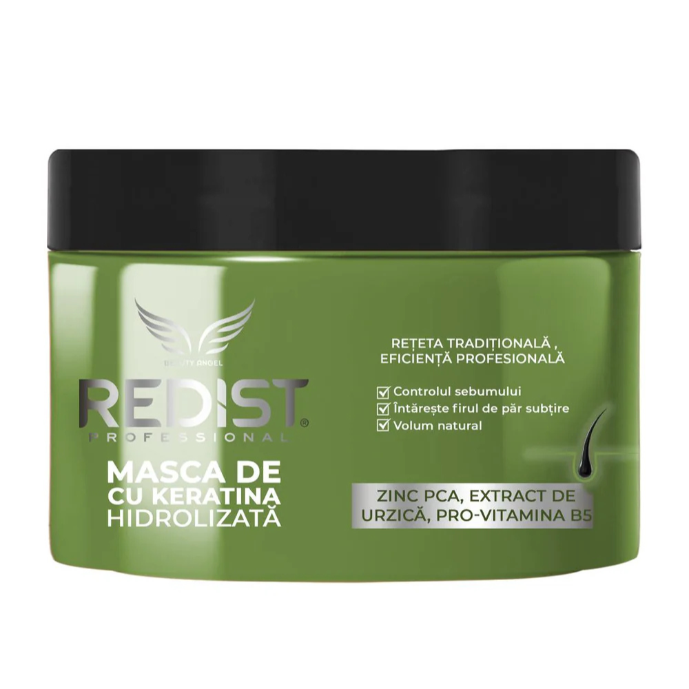 Masca pentru par cu keratina hidrolizata, 475 ml, Redist