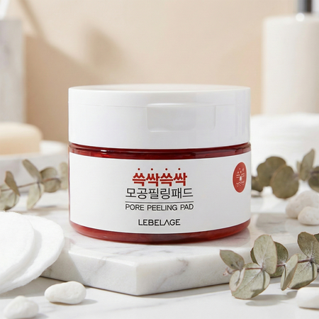 Dischete exfoliante pentru ten normal, mixt sau gras, 60 bucati, Lebelage 773733