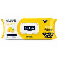 Servetele umede multisuprafete, Lemon, 100 bucati, Deep Fresh