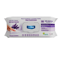 Servetele umede multisuprafete, Lavanda, 100 bucati, Deep Fresh