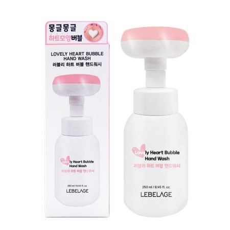 Sapun spuma pentru maini Lovely Heart Bubble, 250 ml, Lebelage