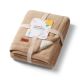 Paturica pentru copii din bumbac cu captuseala fleece, 75 x 100 cm, Maro, Babyono 774000