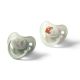 Suzete anatomice din silicon Night & Day, 6-18 luni, 2 bucati, Babyono 774176