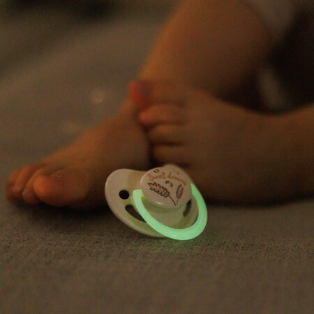 Suzete anatomice din silicon Night & Day, 18 luni+, Babyono 774199