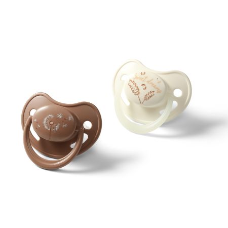 Suzete anatomice din silicon Night & Day, 18 luni+, Babyono