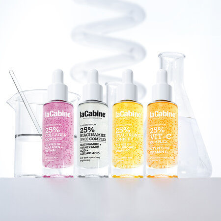 Ser de fata iluminator cu micro-sfere Collagen Complex Multi-active, 30 ml, La Cabine 774350