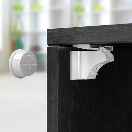 Dispozitive de siguranta pentru bebelusi cu inchidere magnetica, 4 bucati, Babyono 774356