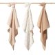 Scutece creponate din muselina, 70x70 cm, Beige, 3 bucati, Babyono 774479