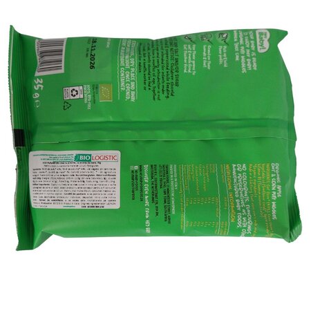 Pufuleti Bio din ovaz cu porumb si aroma de mere, 12 luni+, 35 g, Hey Baby 774505