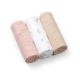Scutece creponate din muselina, 70x70 cm, Pink, 3 bucati, Babyono 774510