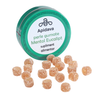 Perle gumate cu Mentol si eucalipt, 50 g, Apidava