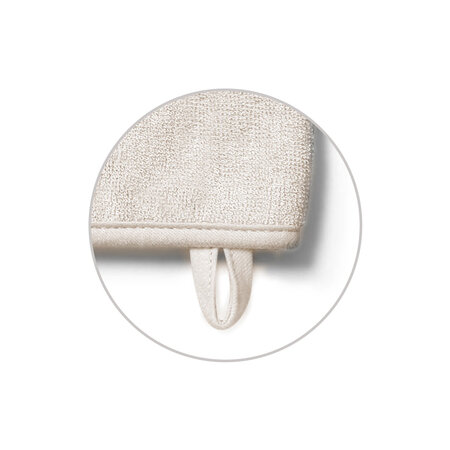Manusa de baie din fibra de bambus, Crem, Babyono 774693