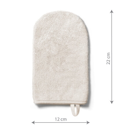 Manusa de baie din fibra de bambus, Crem, Babyono 774692