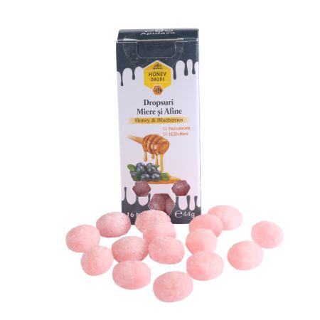 Dropsuri cu Miere si Afine, 44 g, Apidava