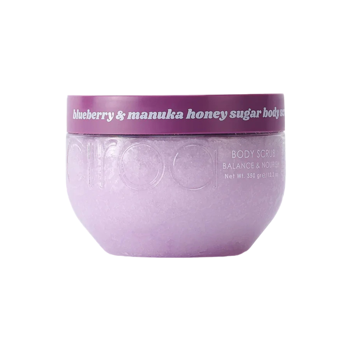 Scrub pentru corp cu afine si miere de manuka, 350 g, Ciroa