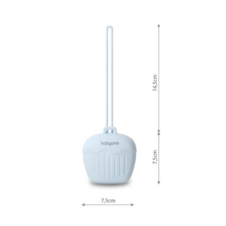 Husa pentru suzeta din silicon, Albastru, 0 luni+, Babyono 774836