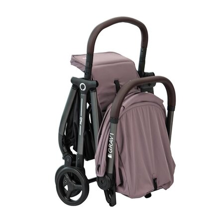 Carucior sport cu pliere cu o singura mana Grav, Violet, Qplay 774876