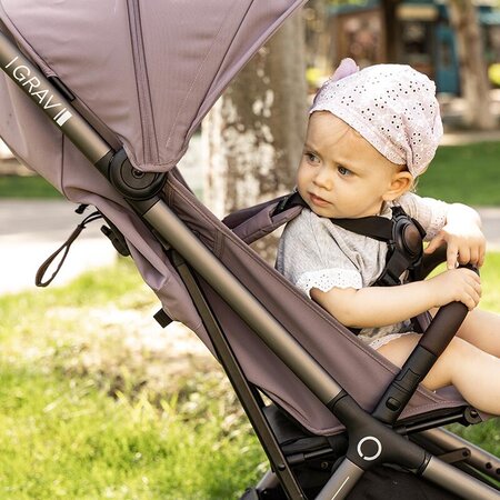 Carucior sport cu pliere cu o singura mana Grav, Violet, Qplay 774879