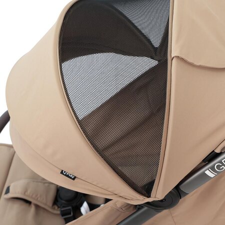 Carucior sport cu pliere cu o singura mana Grav, Bej, Qplay 774892