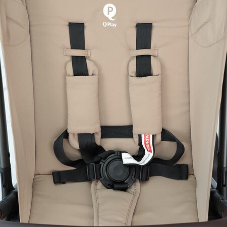 Carucior sport cu pliere cu o singura mana Grav, Bej, Qplay 774895