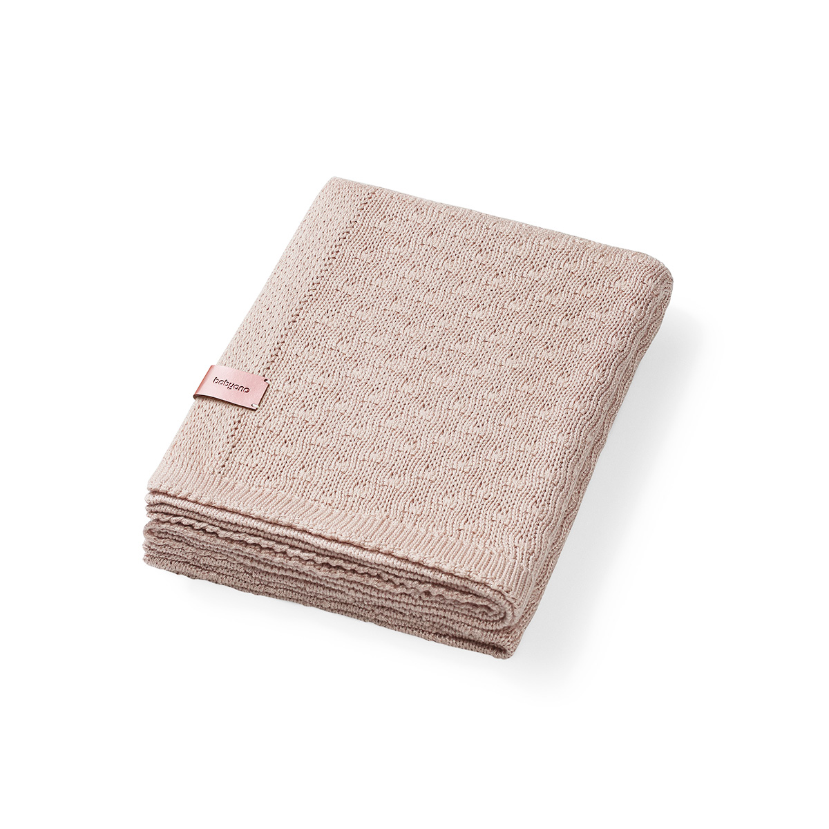 Paturica tricotata din bambus, 75x100 cm, Maro, Babyono