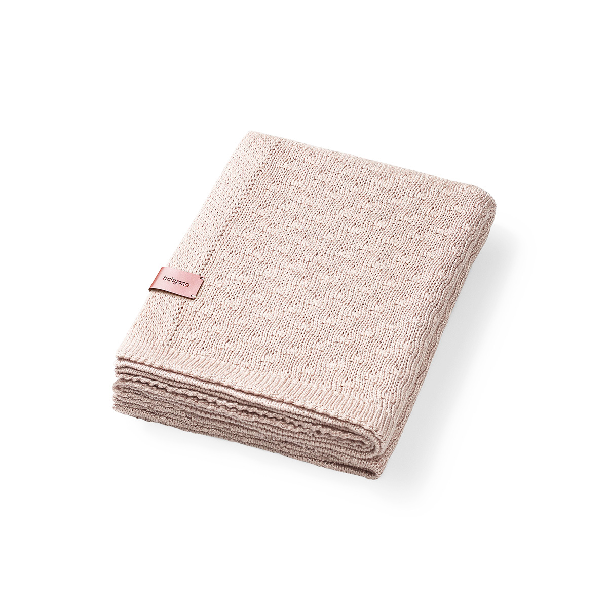 Paturica tricotata din bambus, 75x100 cm, Bej, Babyono