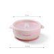 Bol din silicon cu ventuza si capac, Roz, 6 luni+, Babyono 775000
