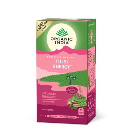 Ceai Tulsi Energy, 25 plicuri, Organic India 775074