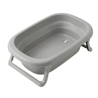 Cadita pliabila cu dop, Grey, Dove, Tega Baby