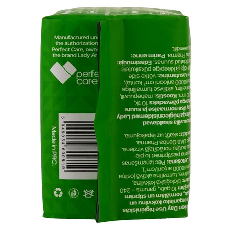 Absorbante de zi cu bumbac organic Active, 10 buc, Lady Anion 775232