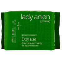 Absorbante de zi cu bumbac organic Active, 10 buc, Lady Anion