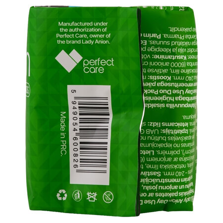 Absorbante de zi cu bumbac organic Active, 20 buc, Lady Anion 775239