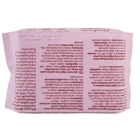 Absorbante de noapte cu aripioare, 8 buc, Lady Anion 775291