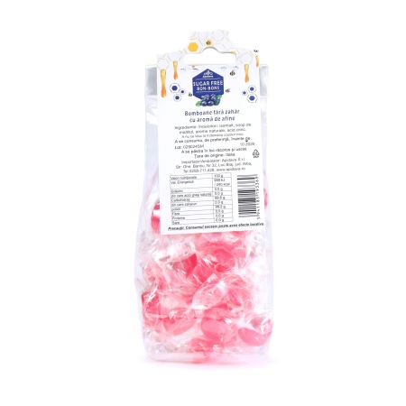 Bomboane fara zahar, aroma de afine, 70 g, Apidava 775308